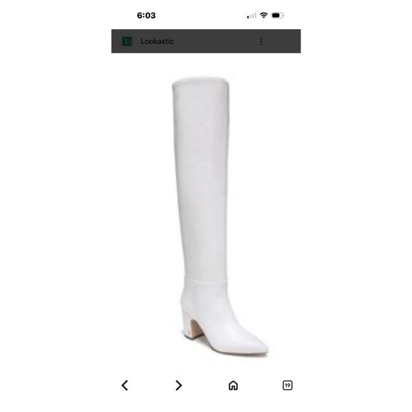 Sam Edelman Hutton White Knee High Leather Boots Woman’s 9 - Picture 10 of 10